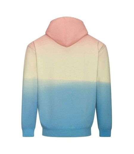 Sweat À Capuche Adulte Orange Jaune Bleu Awdis