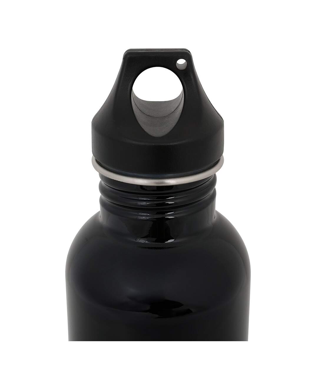 Stainless Steel 1l Water Bottle One Size Black Regatta-4