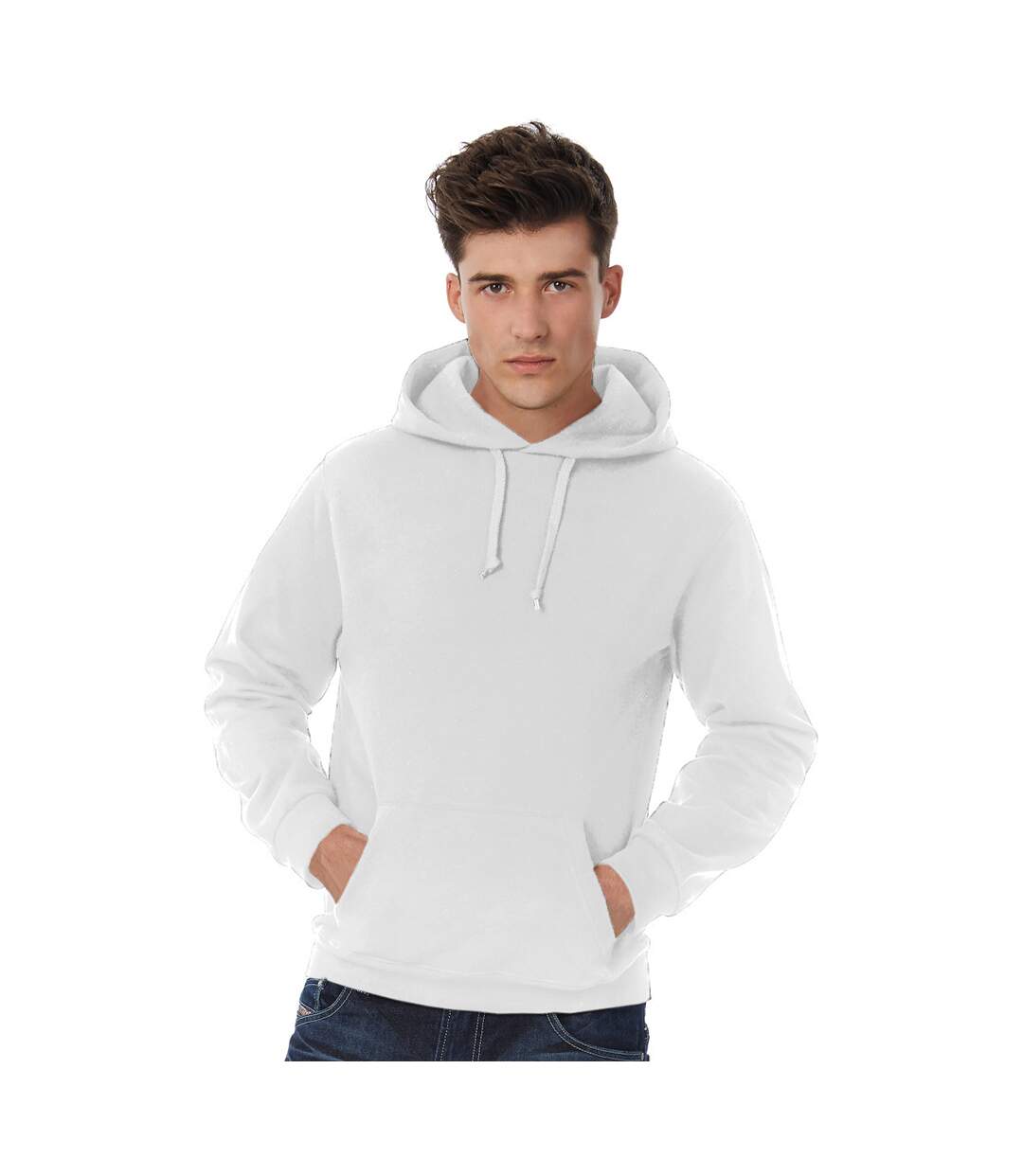 Sweatshirt à capuche femme blanc B&C-2