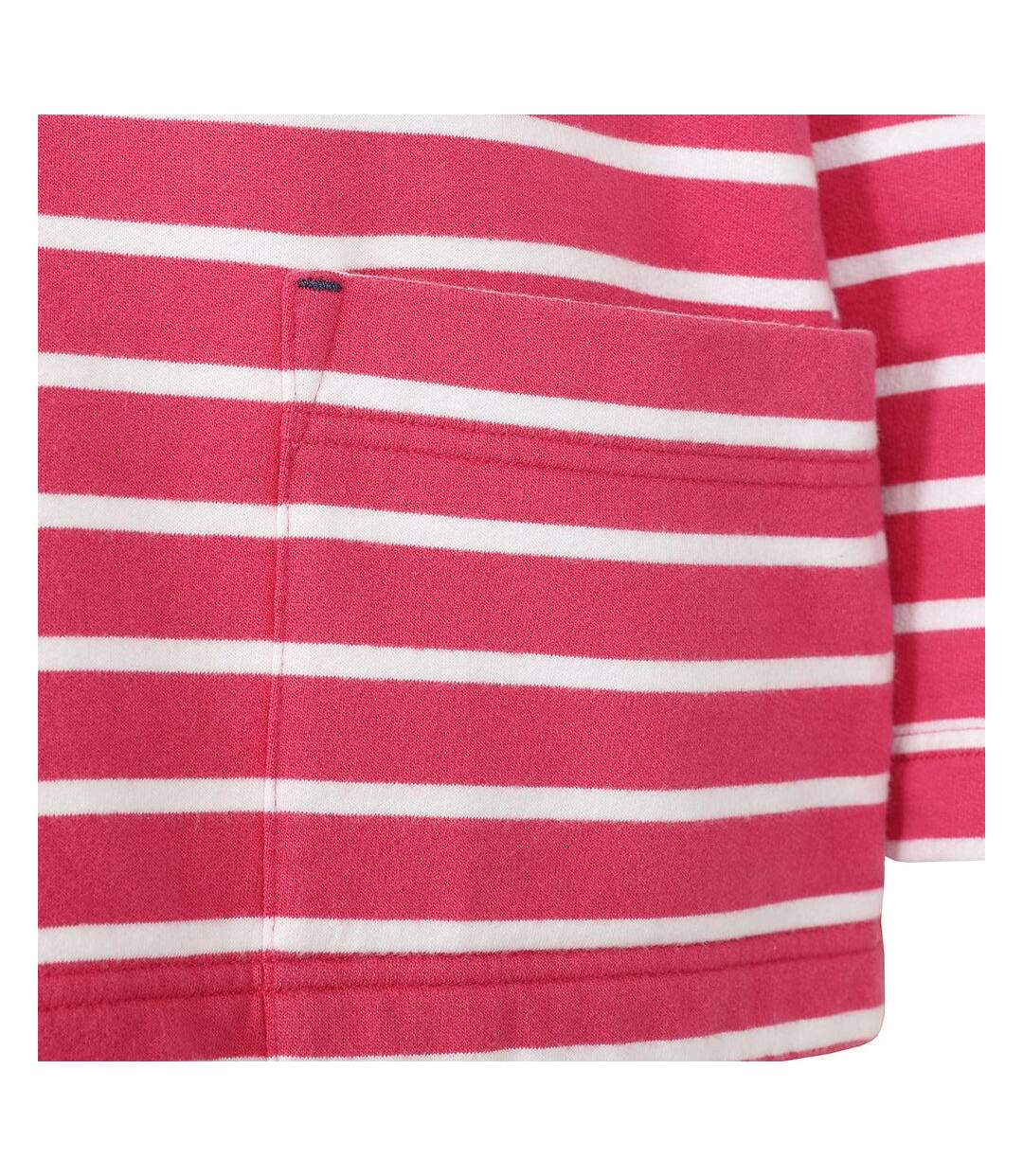 Sweat Motif/style Rayé Femme Pourpre Lazy Jacks-4