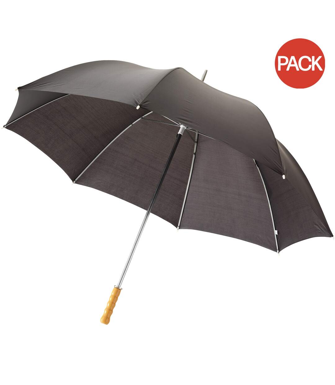 Bullet 30in Golf Umbrella (Pack of 2) (Solid Black) (100 x 130 cm) - UTPF2516-1