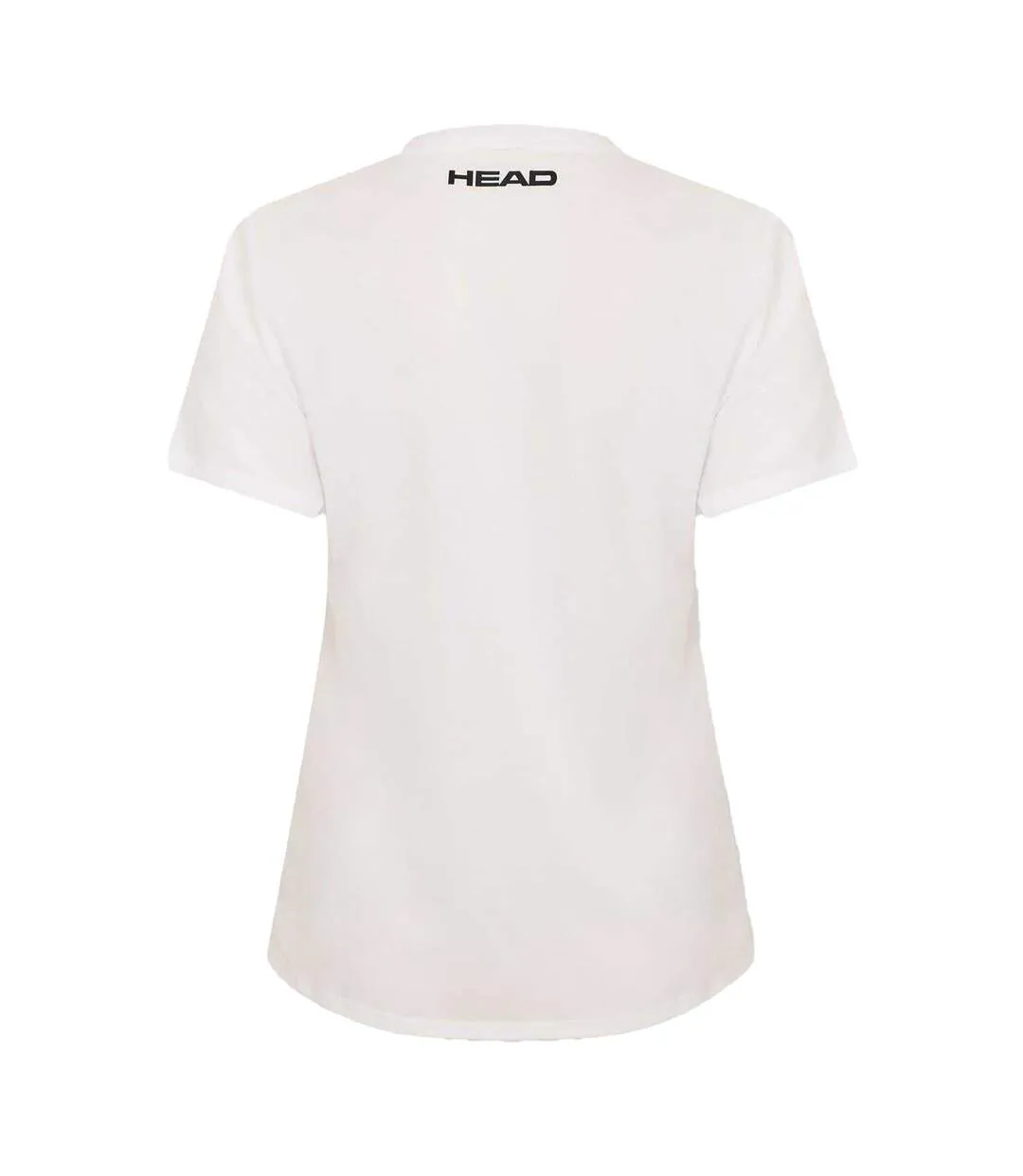 Womens/ladies Padel Printed Sport T-shirt White Head-2