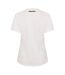 Womens/ladies Padel Printed Sport T-shirt White Head-2