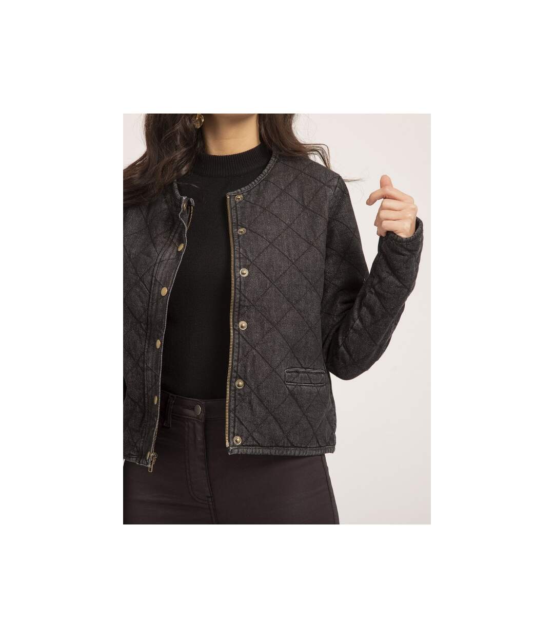 Veste en jean matelassée UMANI - Dona X Lisa-3