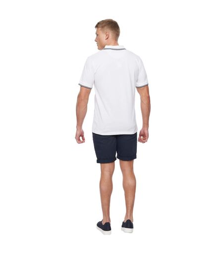 Mens Upwood Polo Shirt White Bewley & Ritch