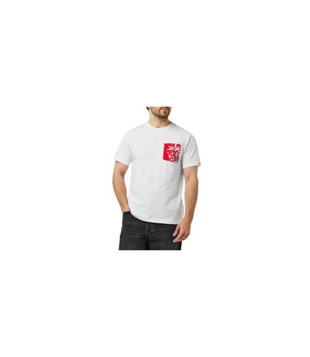 T-shirt Motif/style Hawaïen Homme Blanc Replay