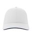 Casquette liberty sandwich adulte blanc / bleu marine Atlantis