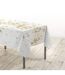 Nappe Imprimé Métallisé Constellation 150x240cm Blanc & Or-1