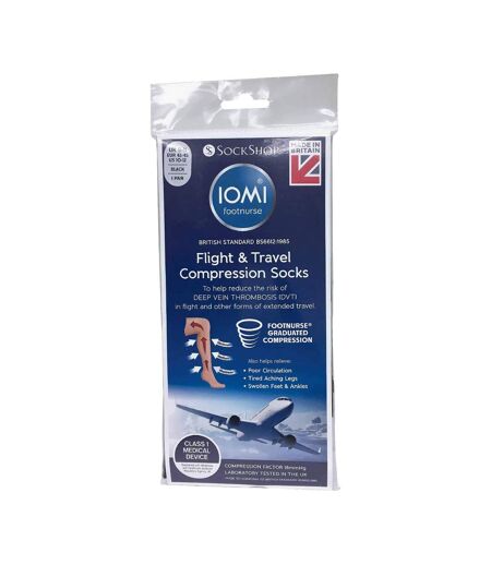 1 Pack Mens 18 mmHg Graduated Compression Flight Socks for DVT