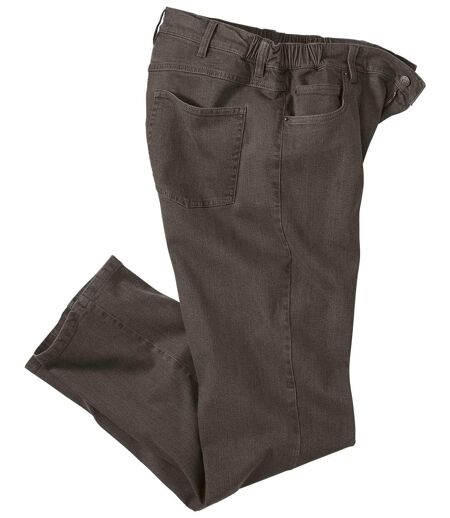 Men's Brown Western Comfort Stretch Jeans