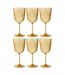 Lot de 6 Verres à Vin Réutilisables Barbra 41,4cl Jaune-1
