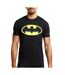 T-Shirt noir homme dc comics batman logo mensofm-1