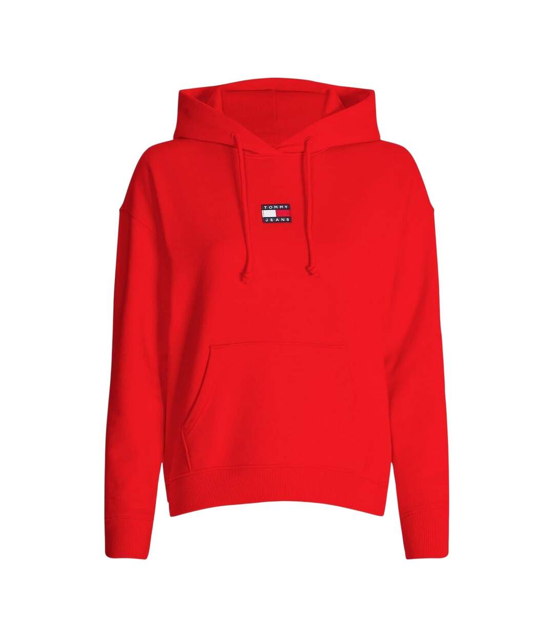 Sweat À Capuche Motif/style Badge Femme Rouge Cramoisi Tommy Jeans-2
