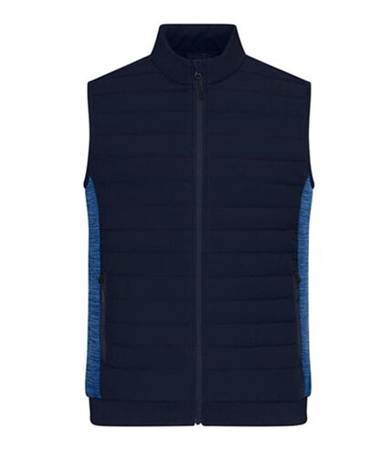 Bodywarmer de travail matelassé - Homme - JN1864 - bleu marine et bleu roi