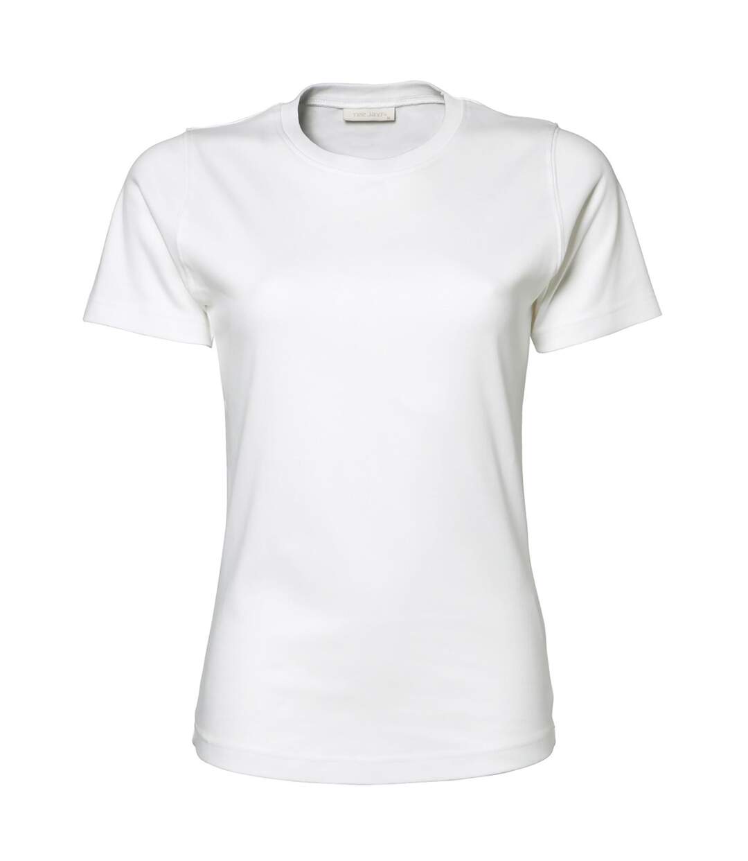 T-shirt À Manches Courtes 100% Coton Femme Blanc Tee Jays-1