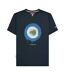 T-shirt Motif/style Logo À La Bombe Homme Bleu Marine Lambretta-1