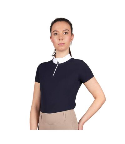 Womens/ladies oxnam competition show shirt navy Coldstream