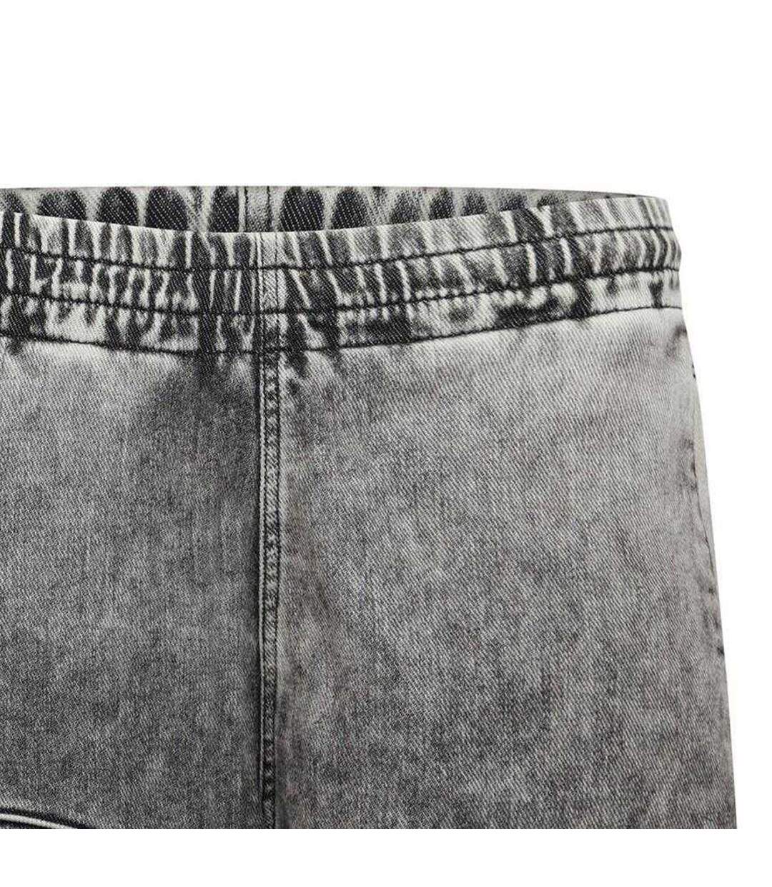Mens Enny Denim Shorts Black Grey Diesel-3