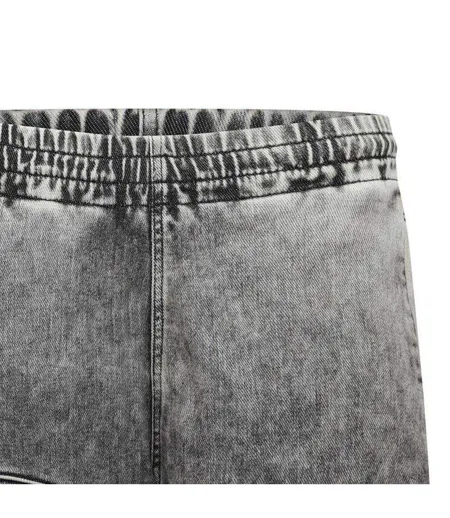 Mens Enny Denim Shorts Black Grey Diesel