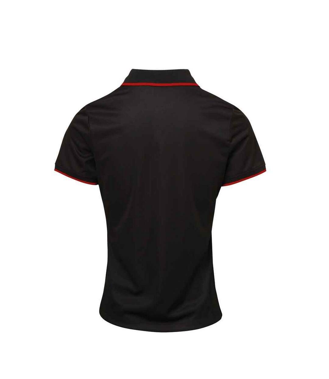 Polo Coolchecker Femme Noir Rouge Premier-2