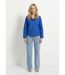 Veste boite en coton, avec col claudine-3