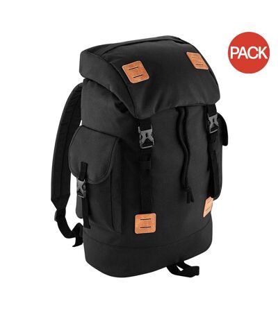 Lot de 2  Urban explorer sac à dos adulte unisexe taille unique noir/fauve Bagbase