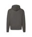Unisex Adult Premium Full Zip Hoodie Charcoal Fruit Of The Loom-2