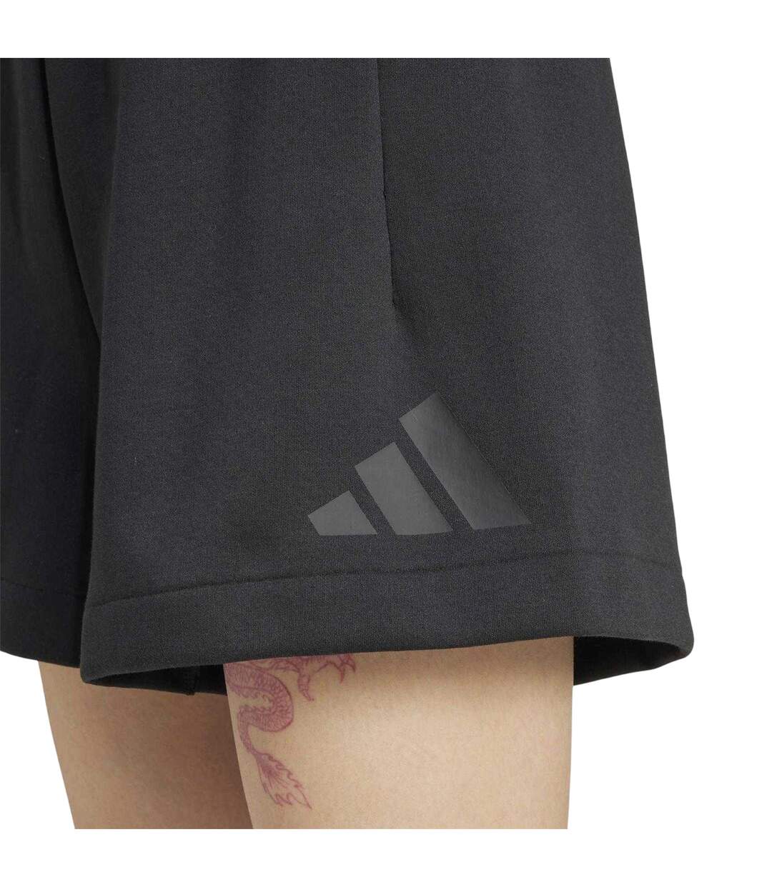 Womens/ladies Z.n.e. Tonal Logo Shorts Black Adidas-4