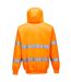 Portwest Mens Hi-Vis Safety Full Zip Hoodie (Orange) - UTPW828