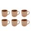 Lot de 6 Mugs en Céramique Chloe 36cl Moka-1