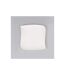 Lot de 6 Assiettes Plates Carrées Vague 25cm Blanc-2