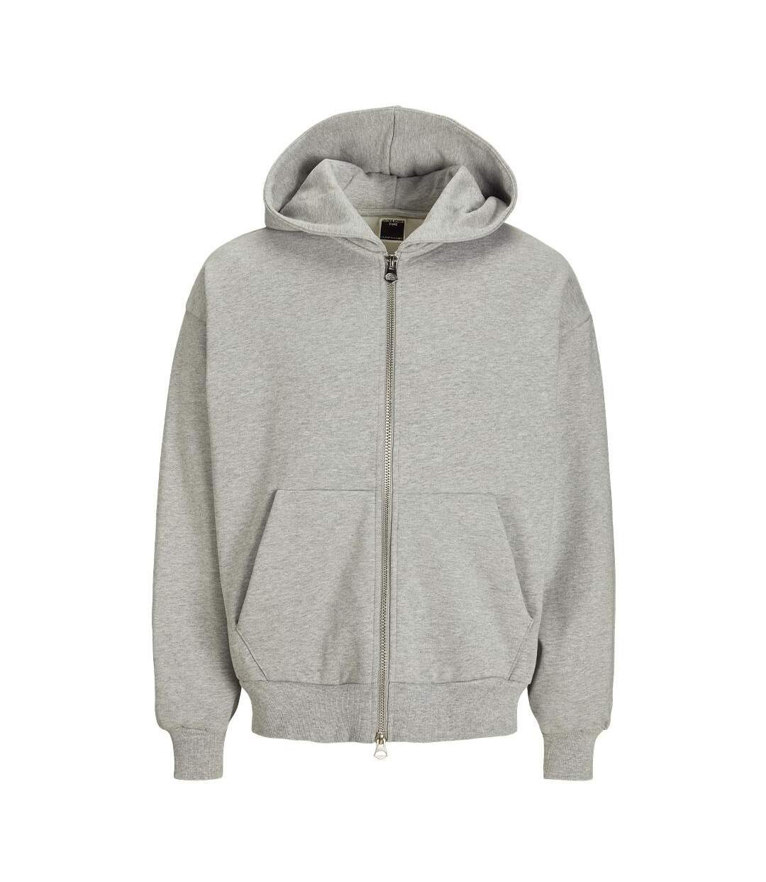 Sweat zippé gris homme jack & jones coblanks - l-1