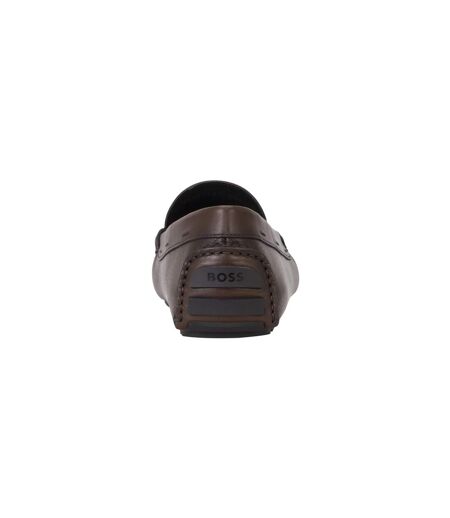 Mocassins driver homme marron Boss