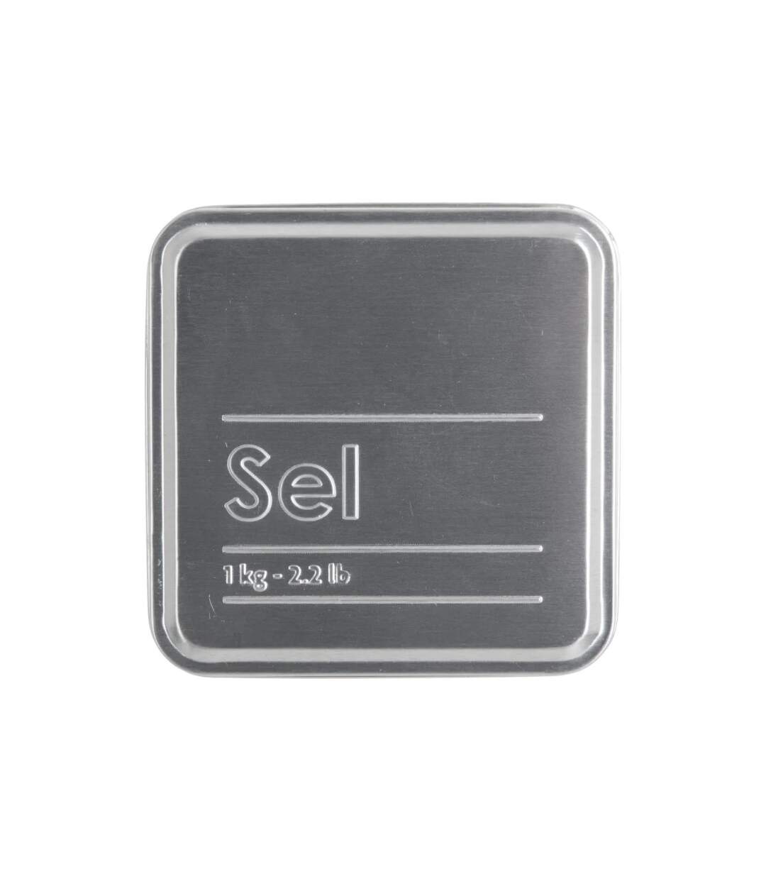 Boîte à Sel Relief II 17cm Noir-2