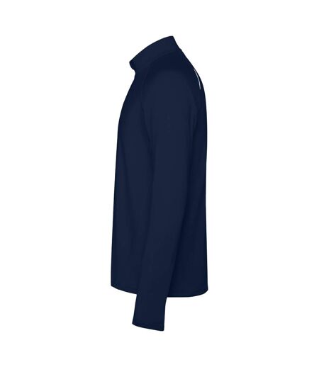 Mens estambul quarter zip long-sleeved sweatshirt navy blue Roly