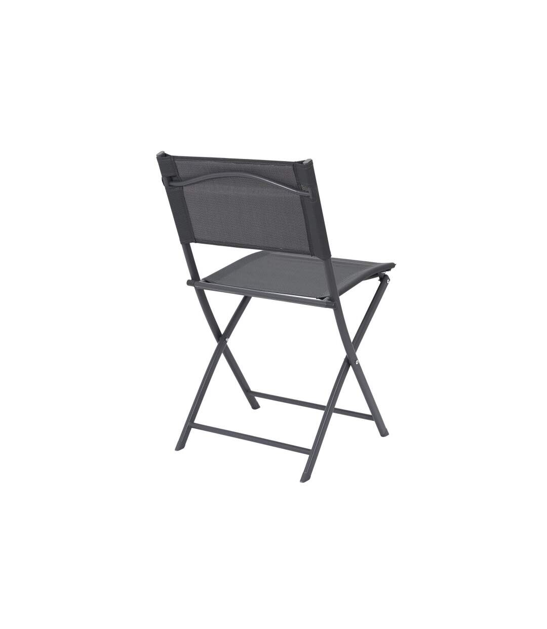 Lot de 4 Chaises de Jardin Elba 80cm Gris-5