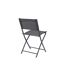 Lot de 4 Chaises de Jardin Elba 80cm Gris