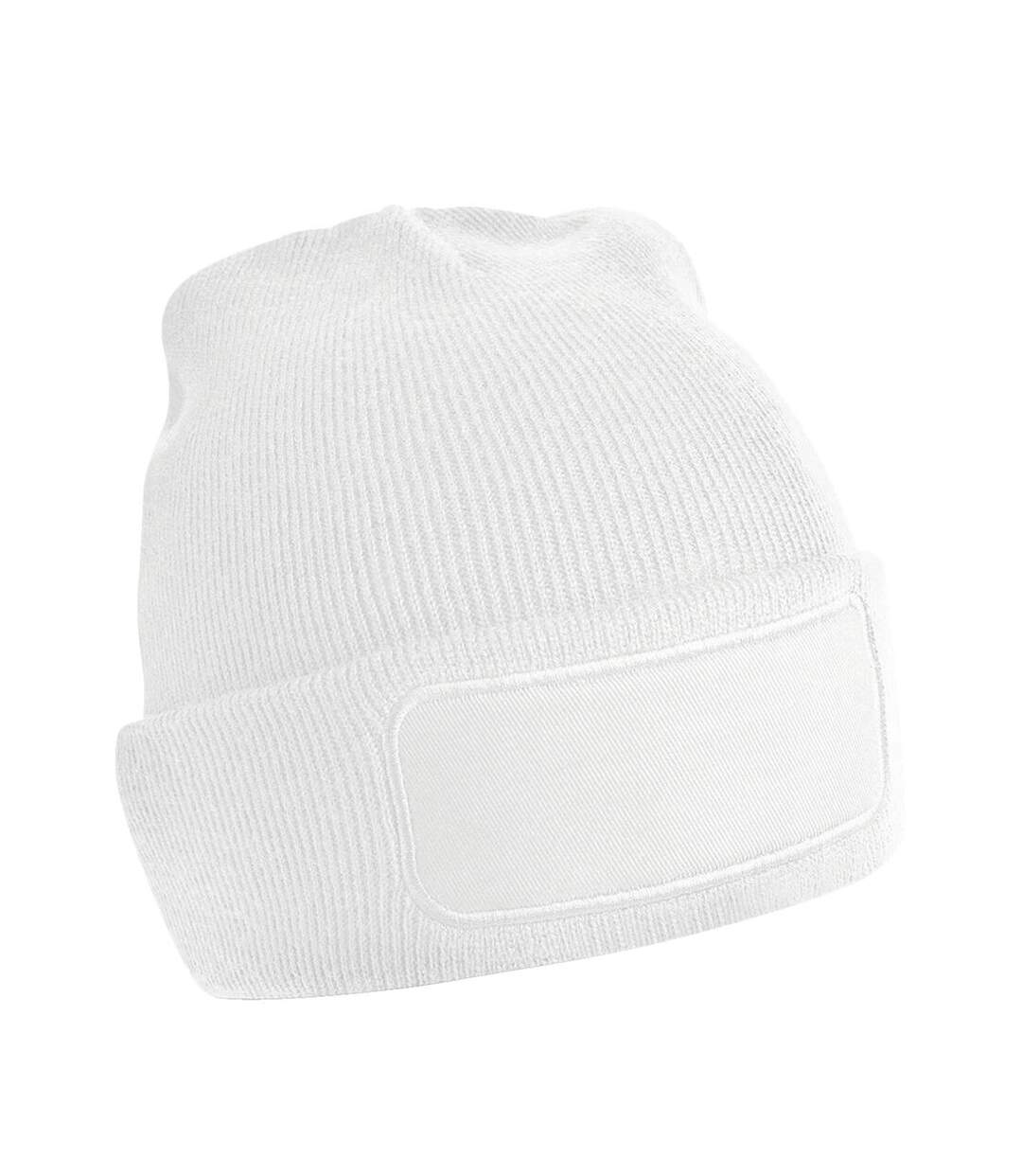 Bonnet Motif/style Uni Printers Blanc Beechfield-3