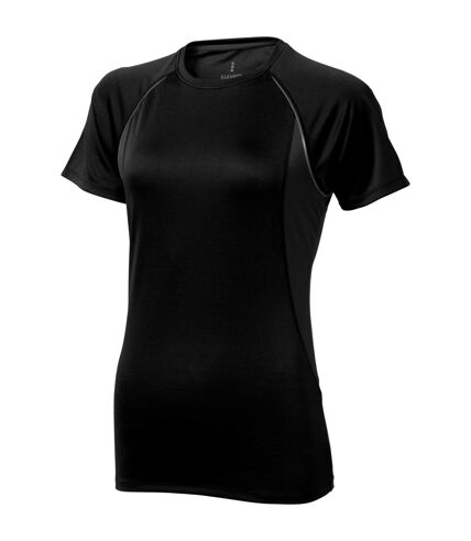Elevate Womens/Ladies Quebec Short Sleeve T-Shirt (Solid Black/Anthracite) - UTPF1883