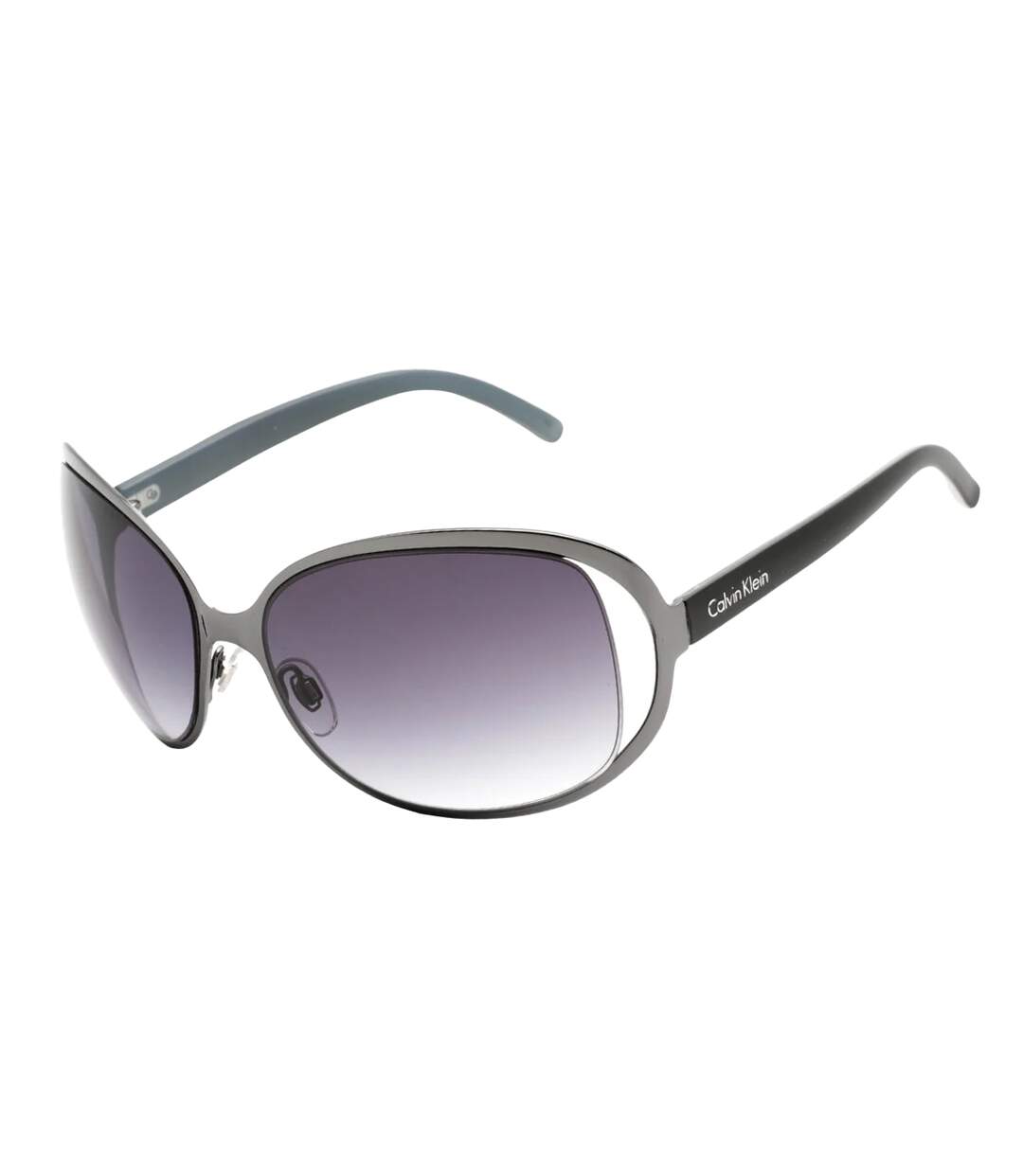 Womens/ladies Oval Sunglasses One Size Grey Calvin Klein-2