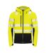 Mens Hi-vis Hooded Jacket Yellow Black Projob-1