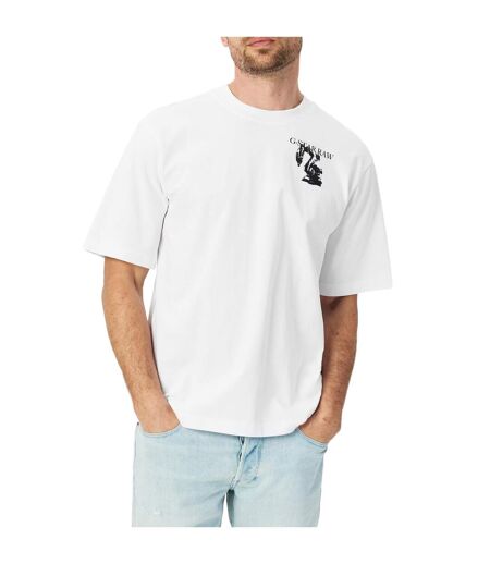 T-shirt Motif/style Graphique Industrial Homme Blanc G-Star