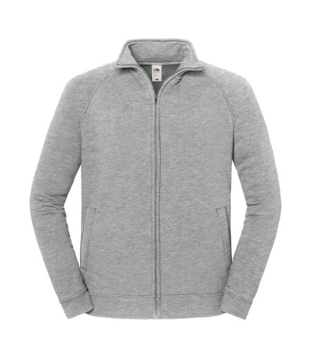 Veste De Survêtement Iconic Premium Homme Gris Clair Chiné Fruit Of The Loom