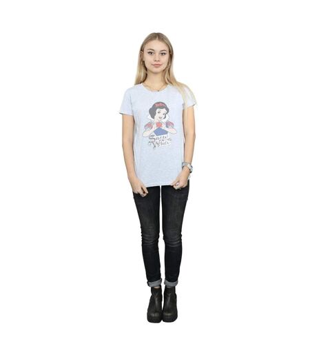 Disney Princess - T-shirt SNOW WHITE APPLE - Femme (Gris chiné) - UTBI36905