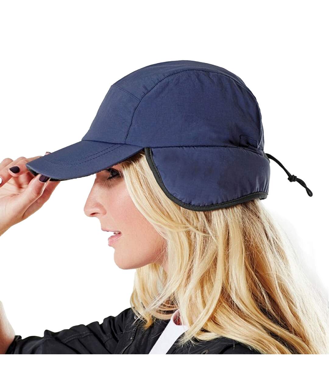 Casquette imperméable et respirante adulte unisexe bleu marine Beechfield-3