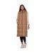 Womens/ladies Alaiya Gilet Camel Crosshatch-1