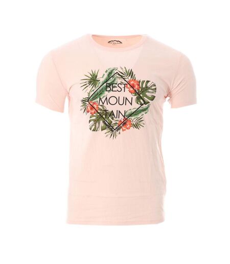 T-shirt rose homme best mountain 1013 - l