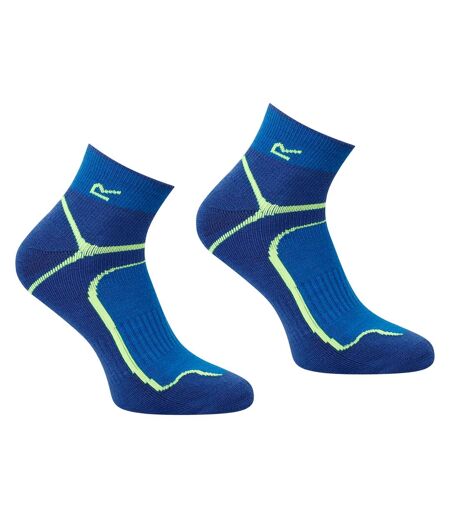 Socquettes Trail Homme Bleu Vert Néon Regatta