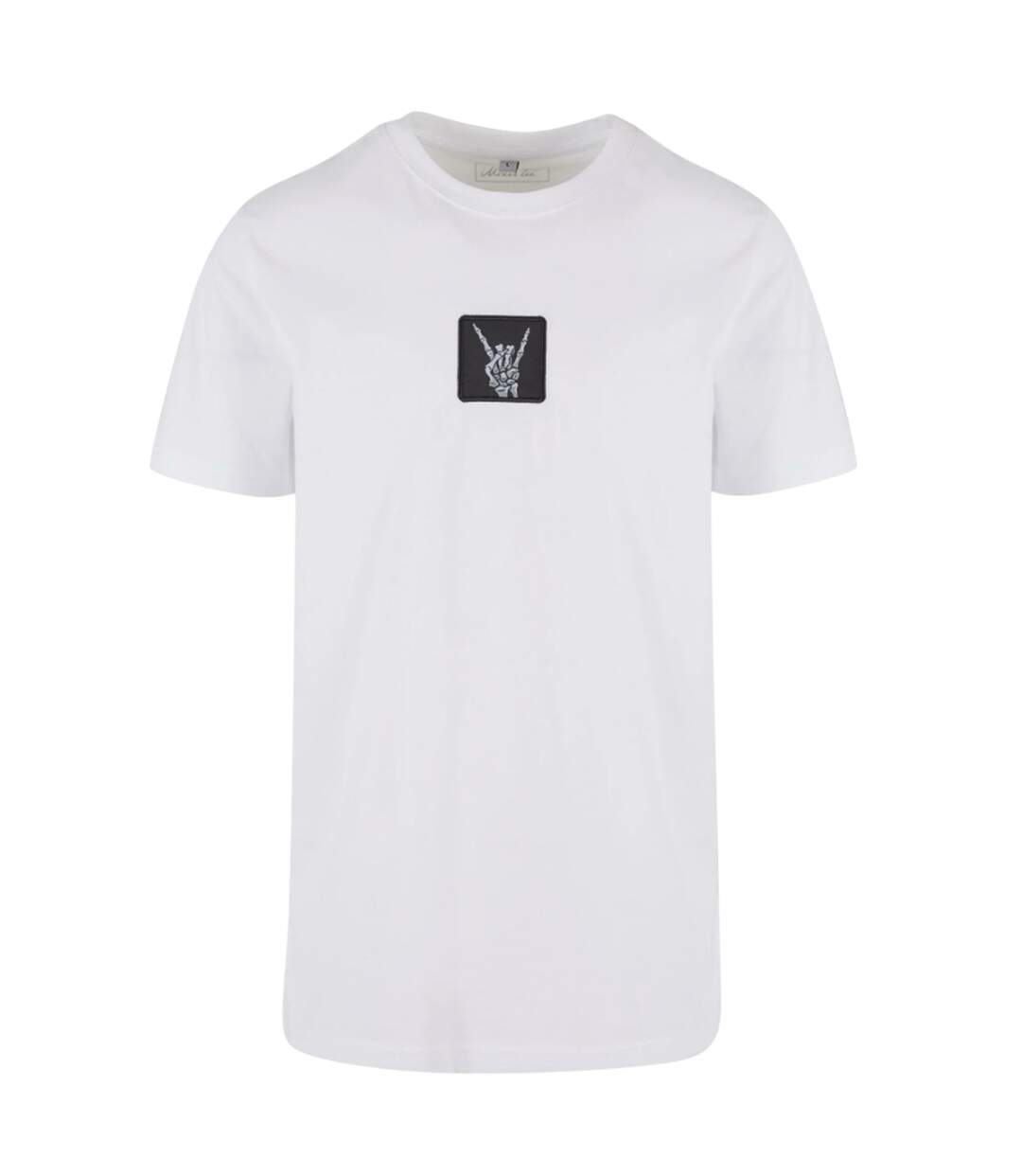 T-shirt Skelett Patch Homme Blanc Mister Tee-2