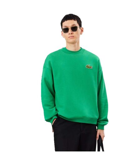 Sweat Style Badge Accent Adulte Vert Lacoste